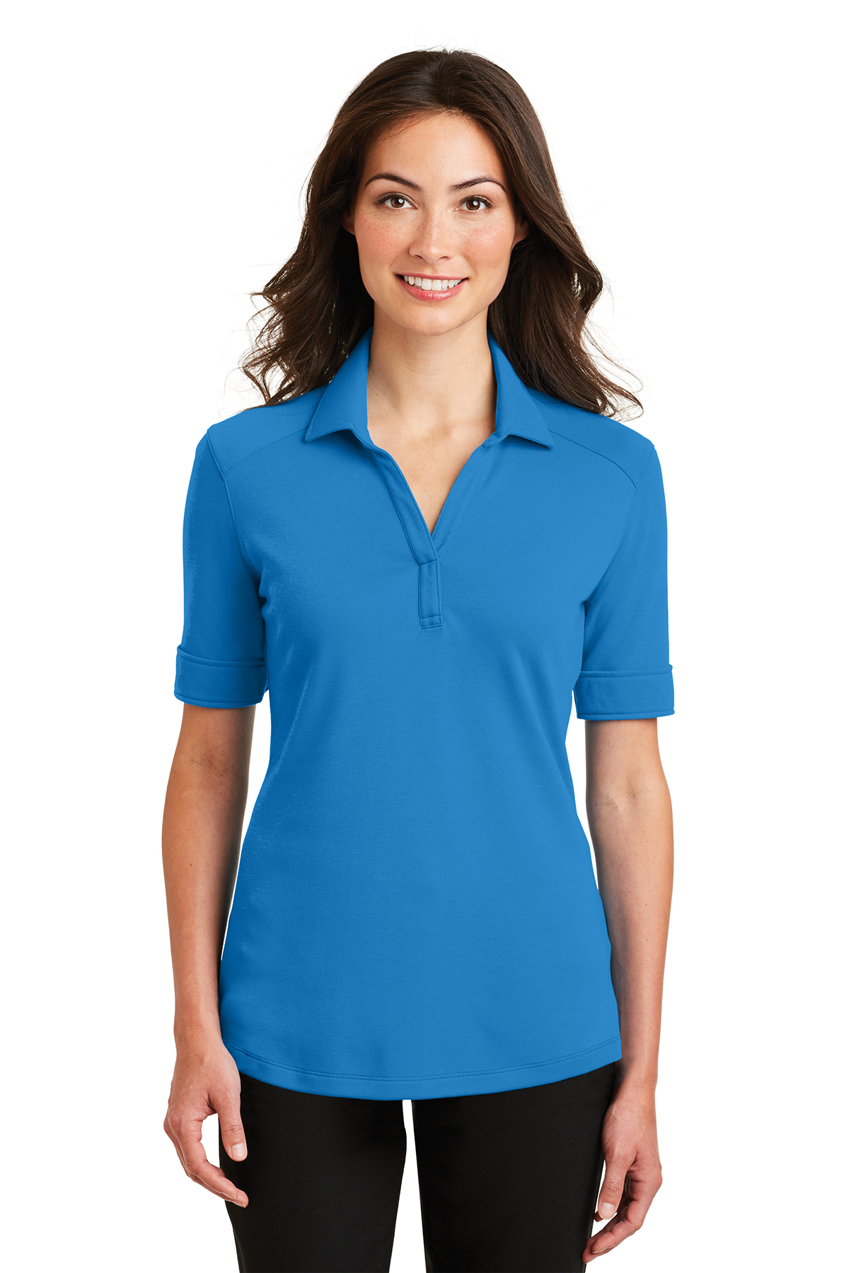 Port Authority Ladies Silk Touch Interlock Performance Polo | Product ...