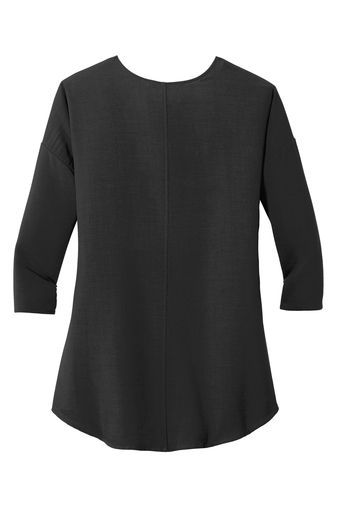 Port Authority ® Ladies Concept 3/4-Sleeve Soft Split Neck Top ...