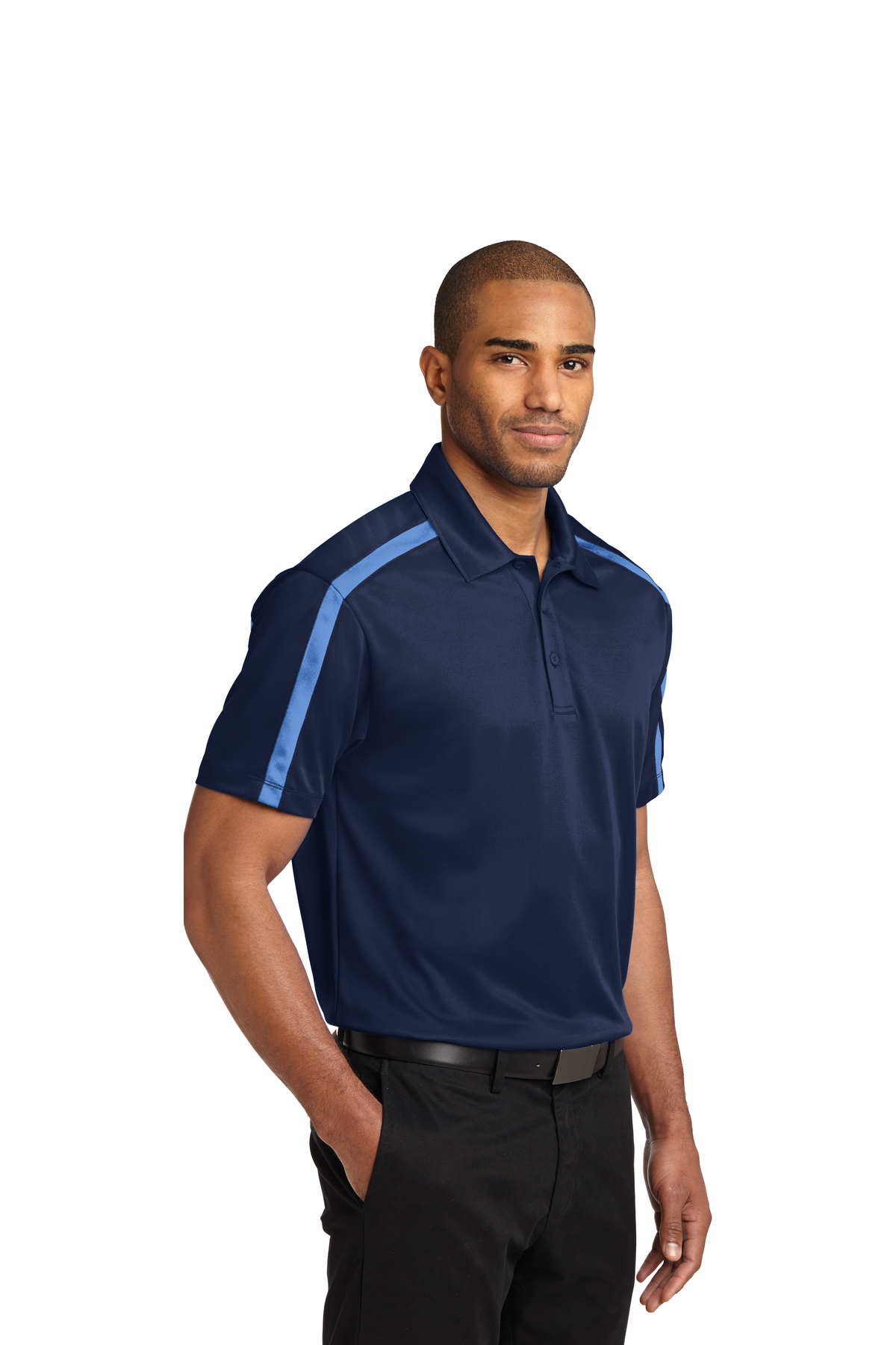 Port Authority Silk Touch™ Performance Colorblock Stripe Polo | Product ...