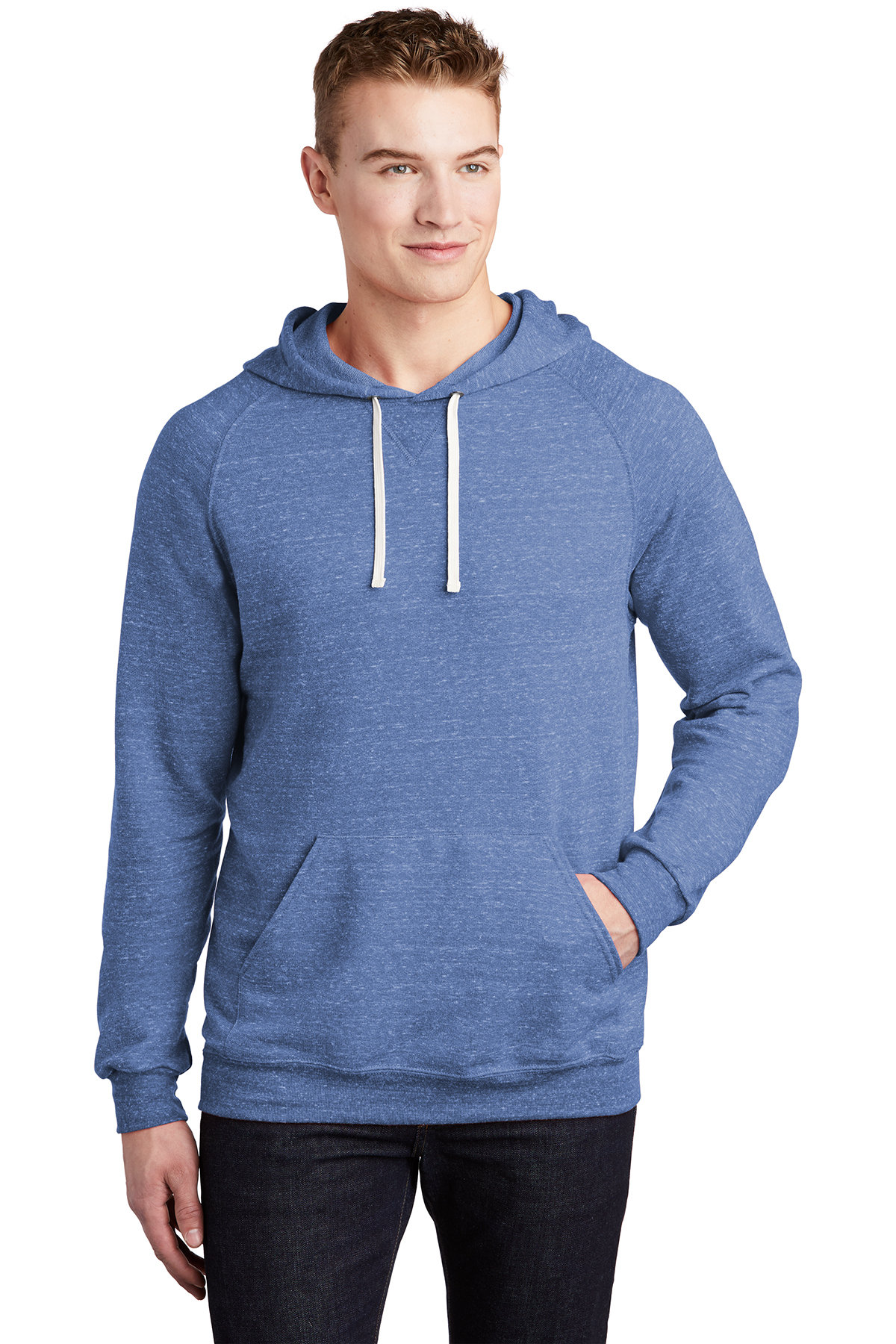 Jerzees Snow Heather French Terry Raglan Hoodie | Product