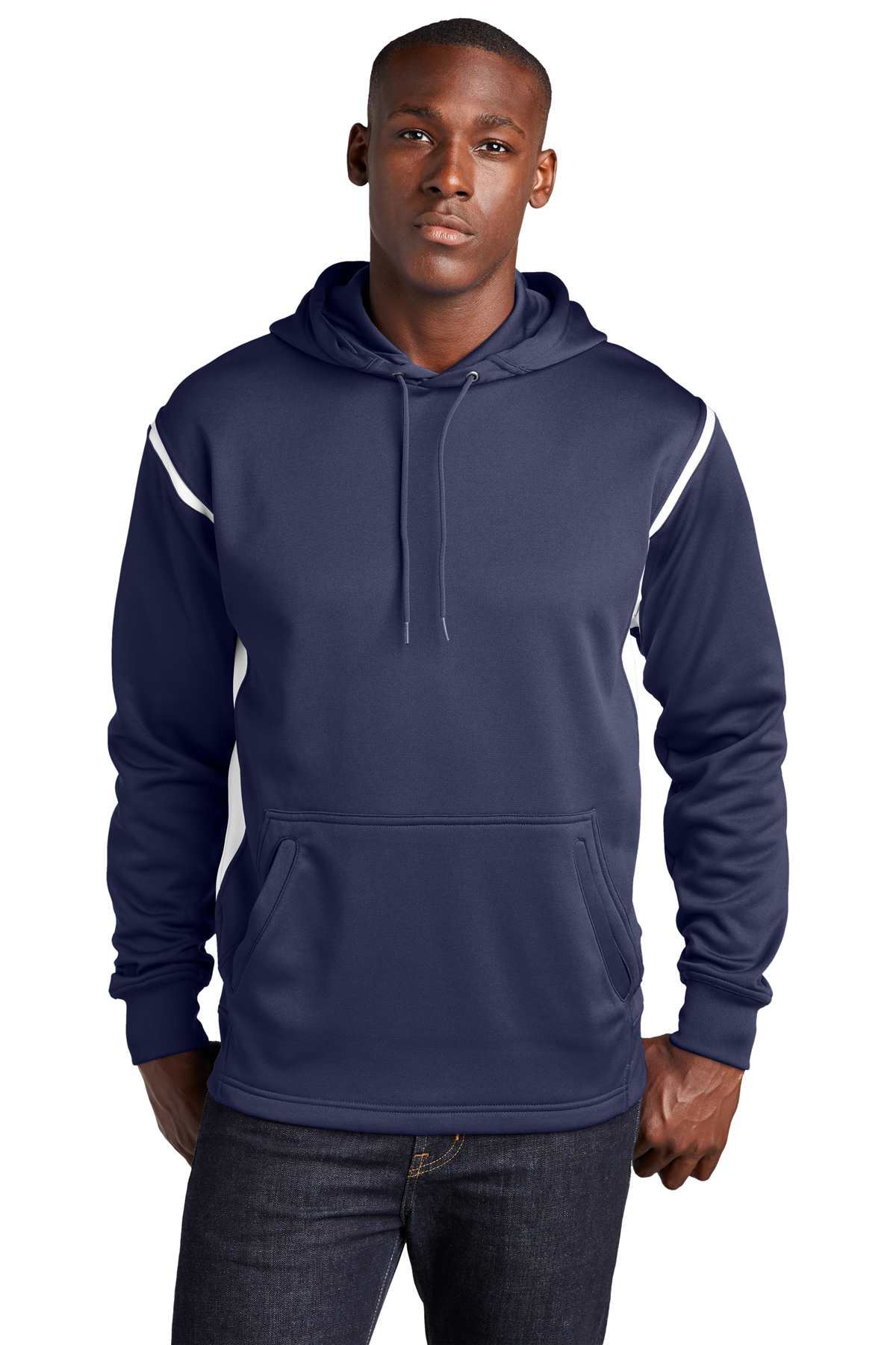 Sport-Tek Tech Fleece Colorblock Hooded Sweatshirt, Product