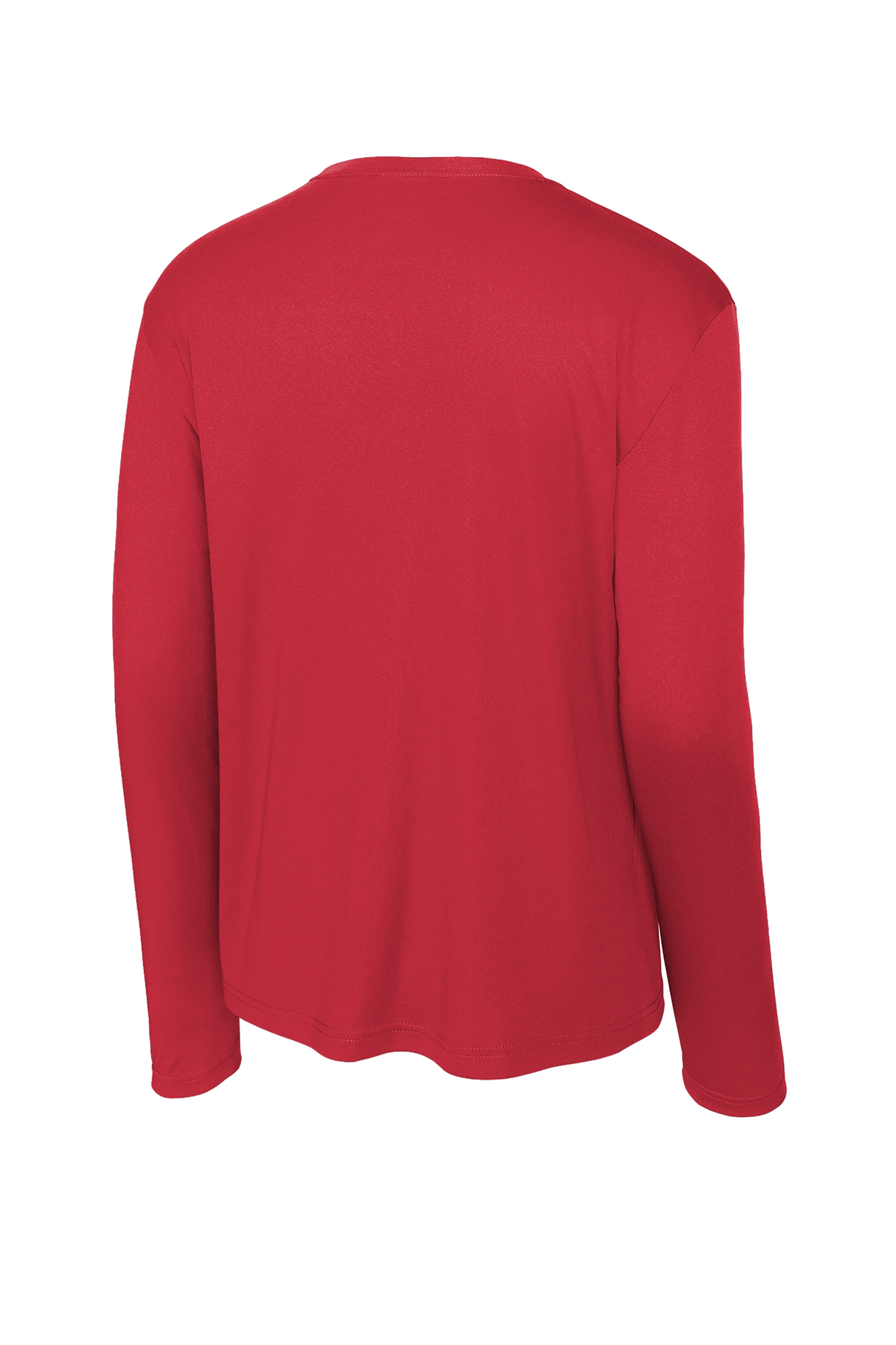 Blitz Tech Long Sleeve Tee, Heather - Red Card Red/White