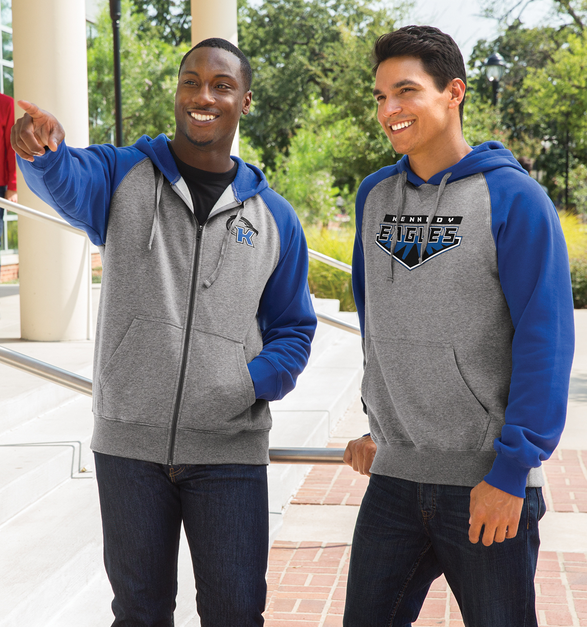 Sport-Tek Raglan Colorblock Pullover Hooded Sweatshirt