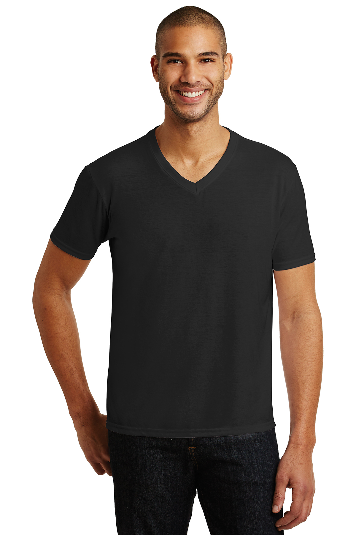 Anvil Tri Blend V Neck Tee Product SanMar