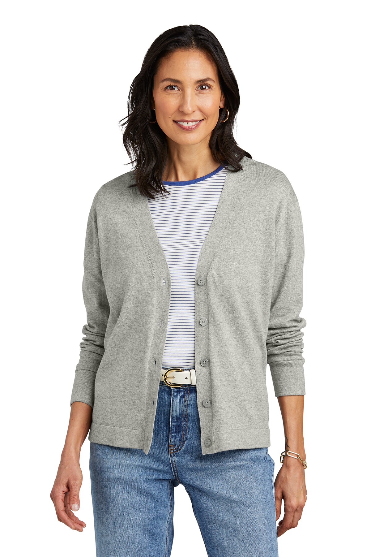 Brooks Brothers Women’s Cotton Stretch Cardigan Sweater | Product | SanMar