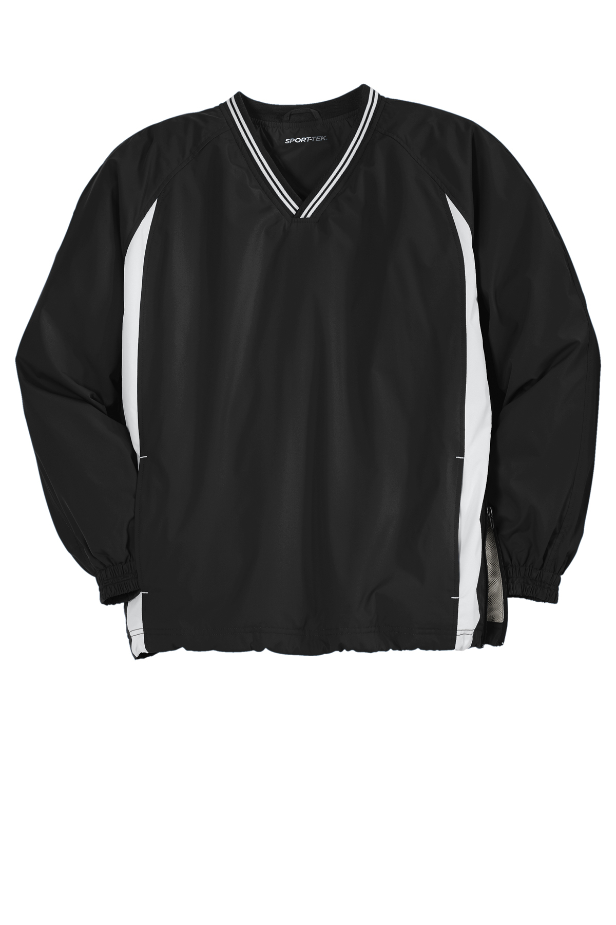 Sport-Tek Tipped V-Neck Raglan Wind Shirt | Product | Sport-Tek
