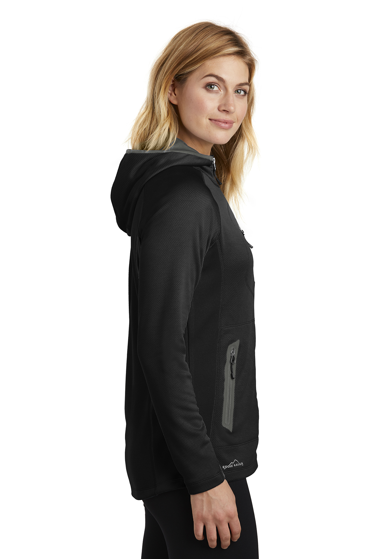 Eddie Bauer Ladies Sport Hooded Full-Zip Fleece Jacket | Product | SanMar
