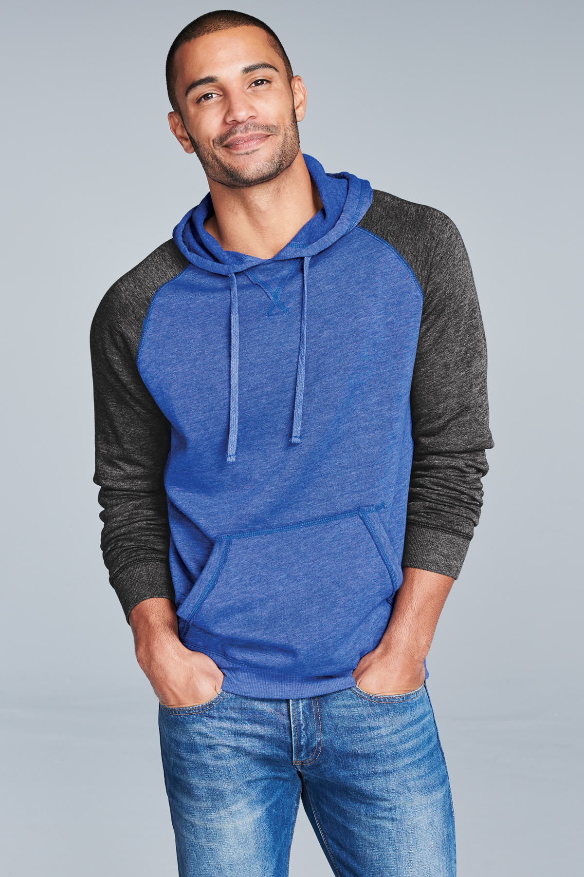 District Lightweight Fleece Raglan Hoodie, Product