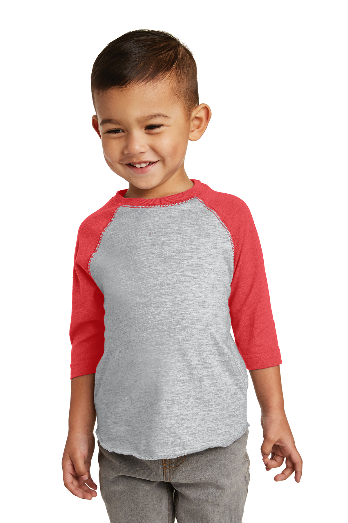 Rabbit Skins Toddler Fine Jersey Three-Quarter Sleeve Baseball T-Shirt 3330 NEW 