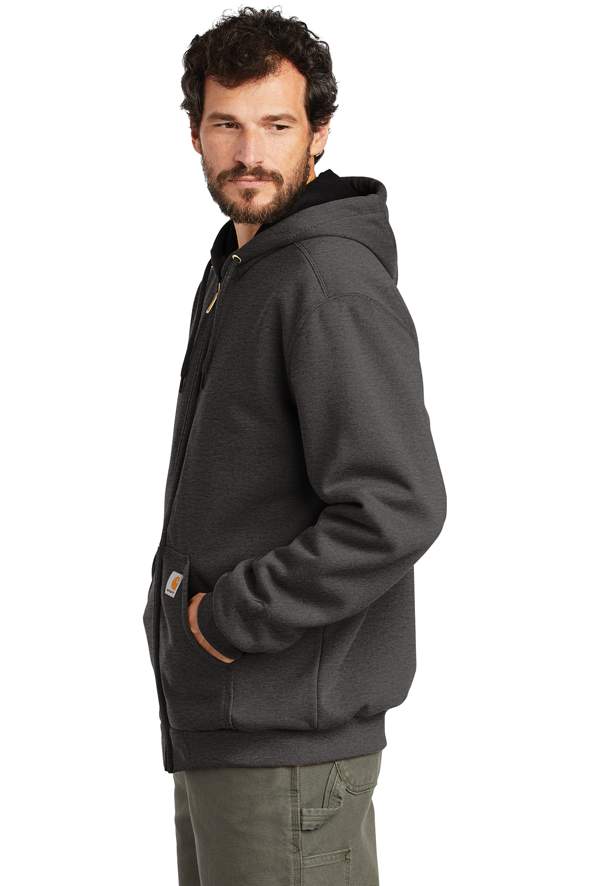 Carhartt Rain Defender Rutland Thermal-Lined Hooded Zip-Front Sweatshirt, Product