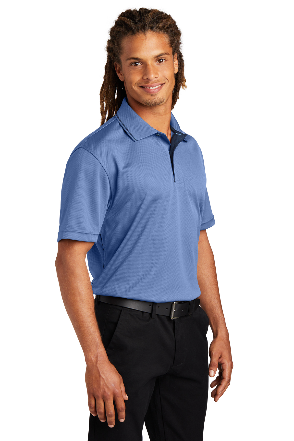 Sport-Tek Dri-Mesh Polo with Tipped Collar and Piping | Product | SanMar