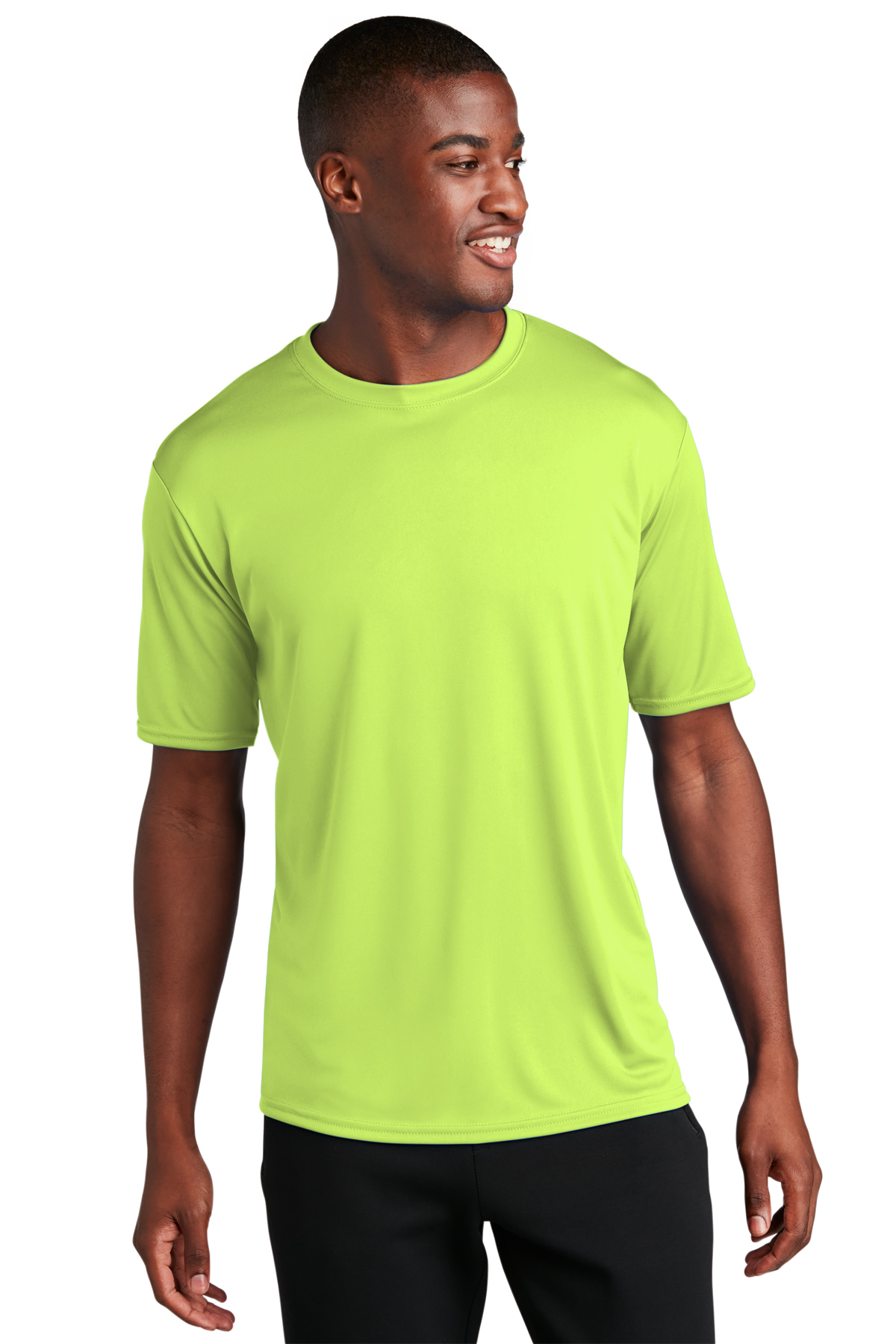 Lime green top dri fit shirt