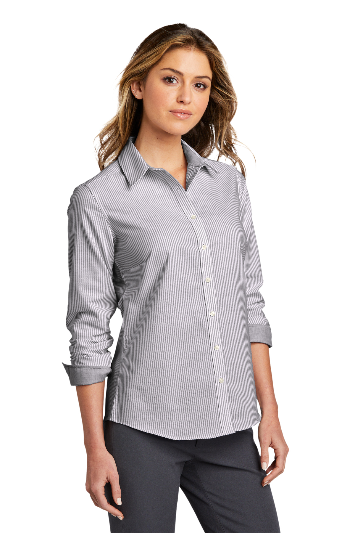 Port Authority Ladies SuperPro Oxford Stripe Shirt | Product | Company ...