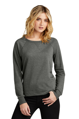 District Women’s Featherweight French Terry Long Sleeve Crewneck ...