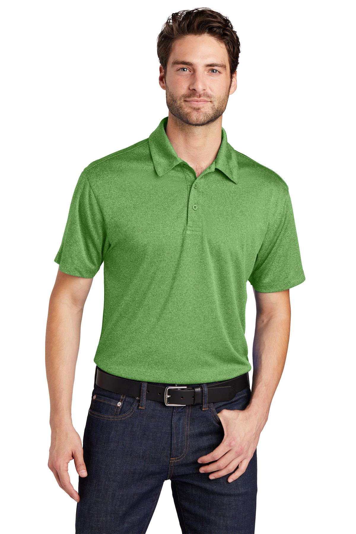 Port authority trace heather polo shop