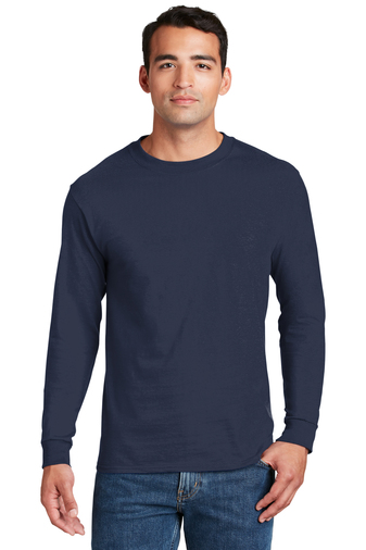 Hanes® Beefy-T® - 100% Cotton Long Sleeve T-Shirt | 6-6.1 100% Cotton ...
