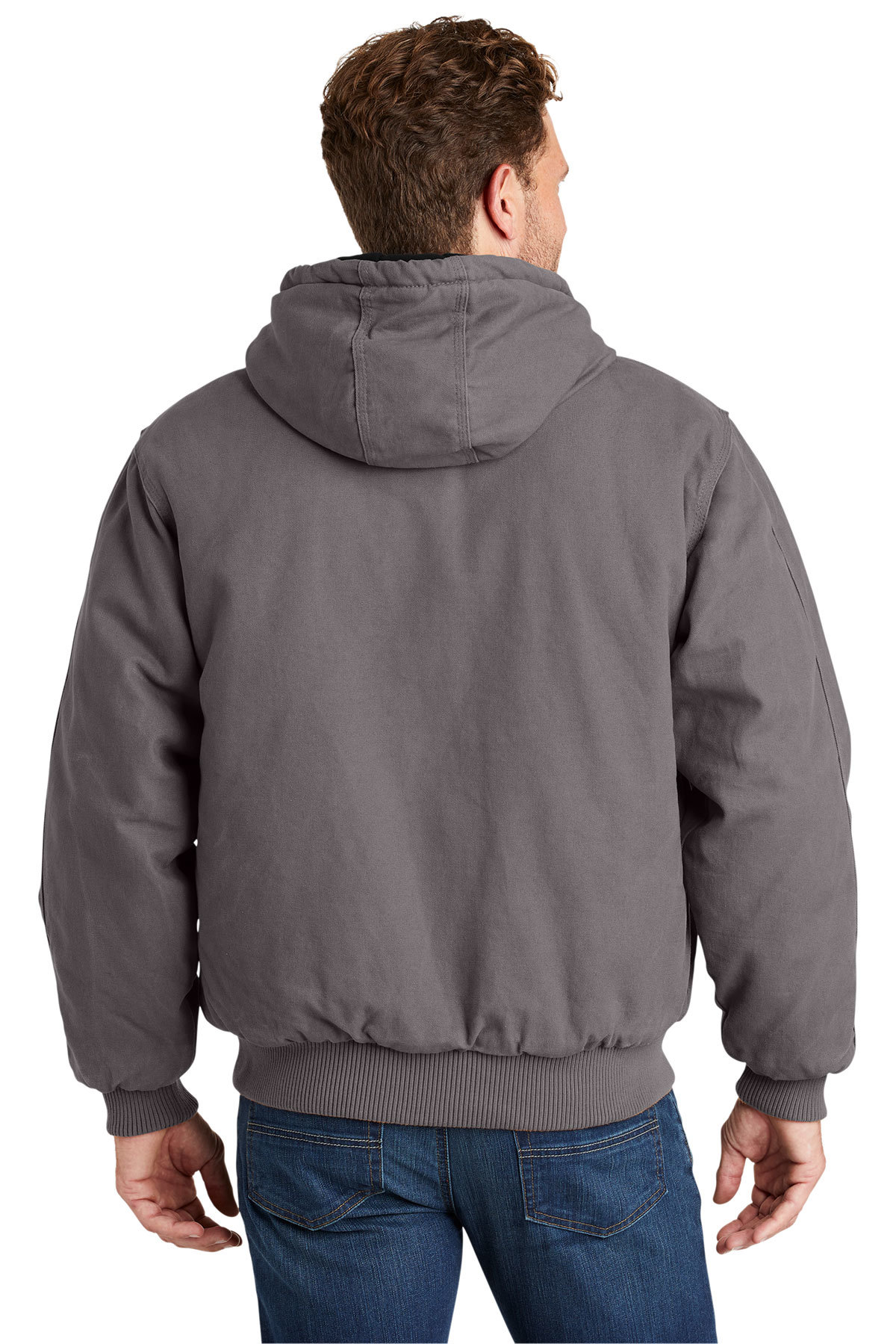 Cornerstone washed duck cloth insulated hooded work jacket clearance