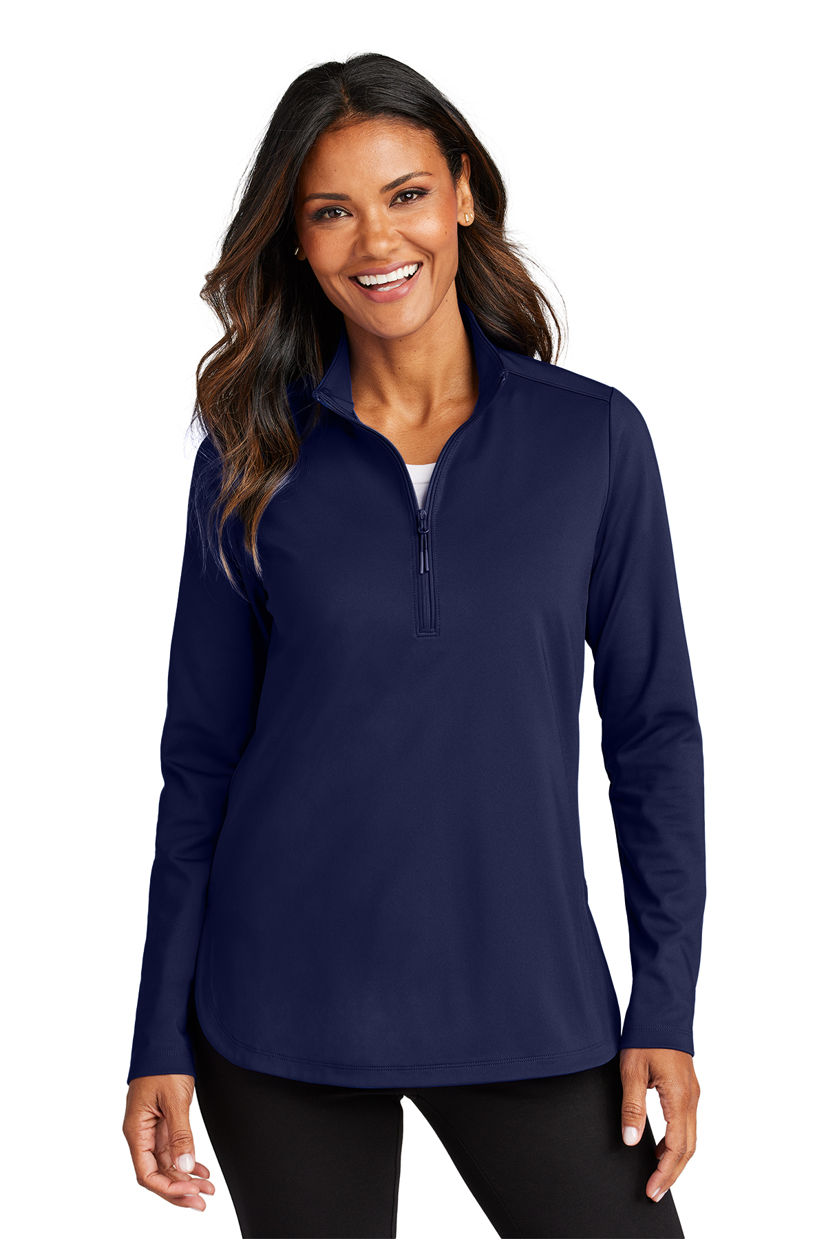 Port Authority Women s C FREE Double Knit 1 4 Zip Product Port Authority