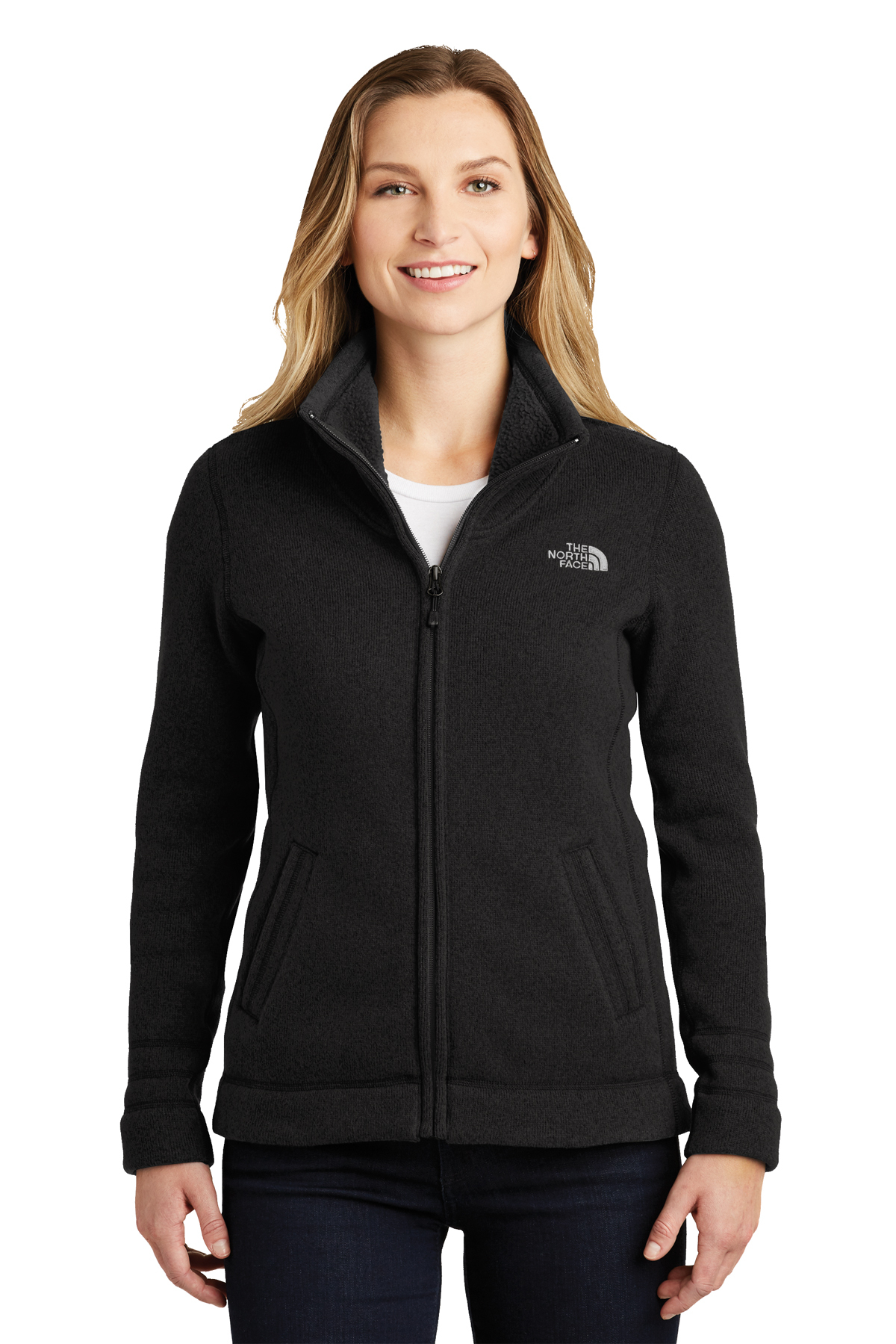 womens north face sweater jacket