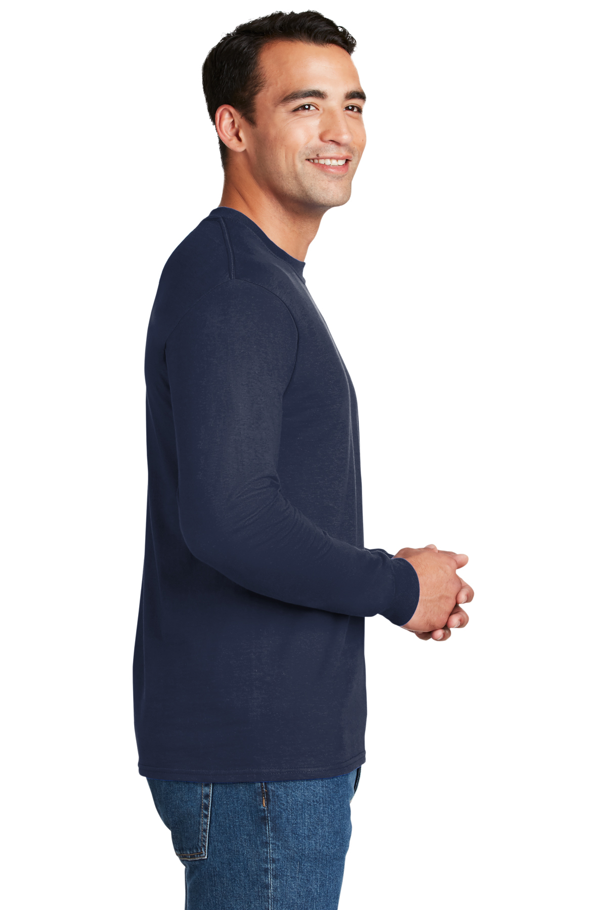 Hanes® Beefy-T® - 100% Cotton Long Sleeve T-Shirt | 6-6.1 100% Cotton ...
