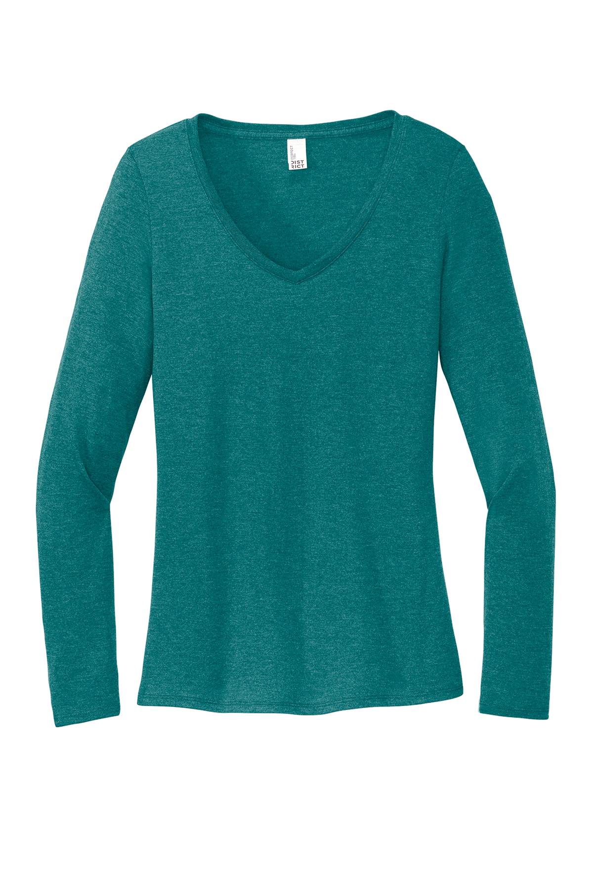 District Women’s Perfect Tri Long Sleeve V-Neck Tee | Product | SanMar