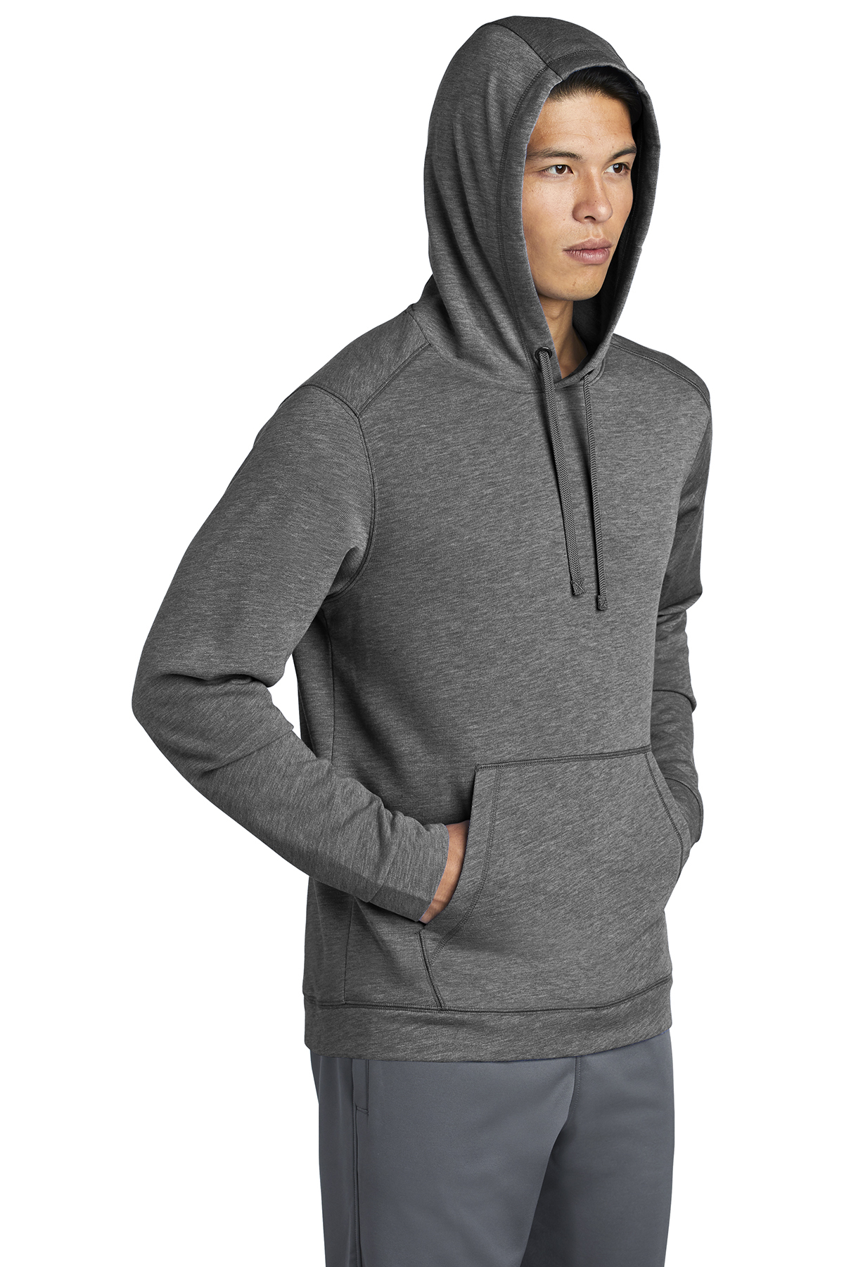 Sport-Tek PosiCharge Tri-Blend Wicking Fleece Hooded Pullover | Product ...