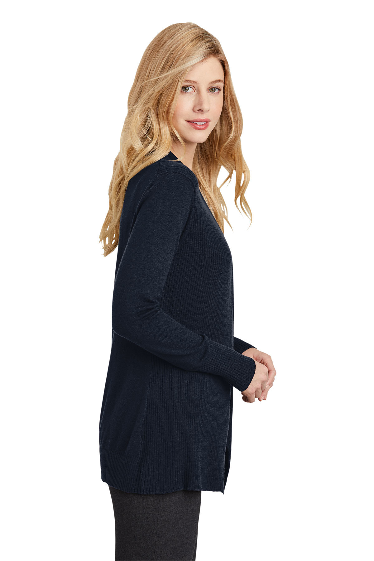 Women's Long Sleeve Colour Block Open Front Cardigan – Lotus Corner