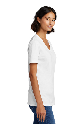 Port & Company Women's Core Cotton V-Neck Tee | Product | SanMar
