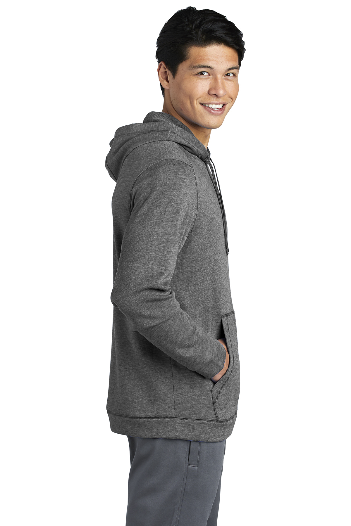 Sport-Tek PosiCharge Tri-Blend Wicking Fleece Hooded Pullover | Product ...