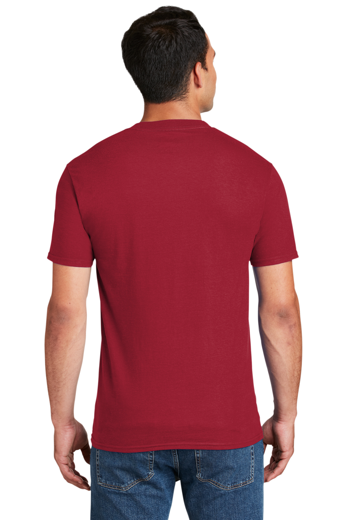 Hanes 61 Oz BEEFY-T With Pocket Deep Red Style # 5190P - Original Label 3XL -
