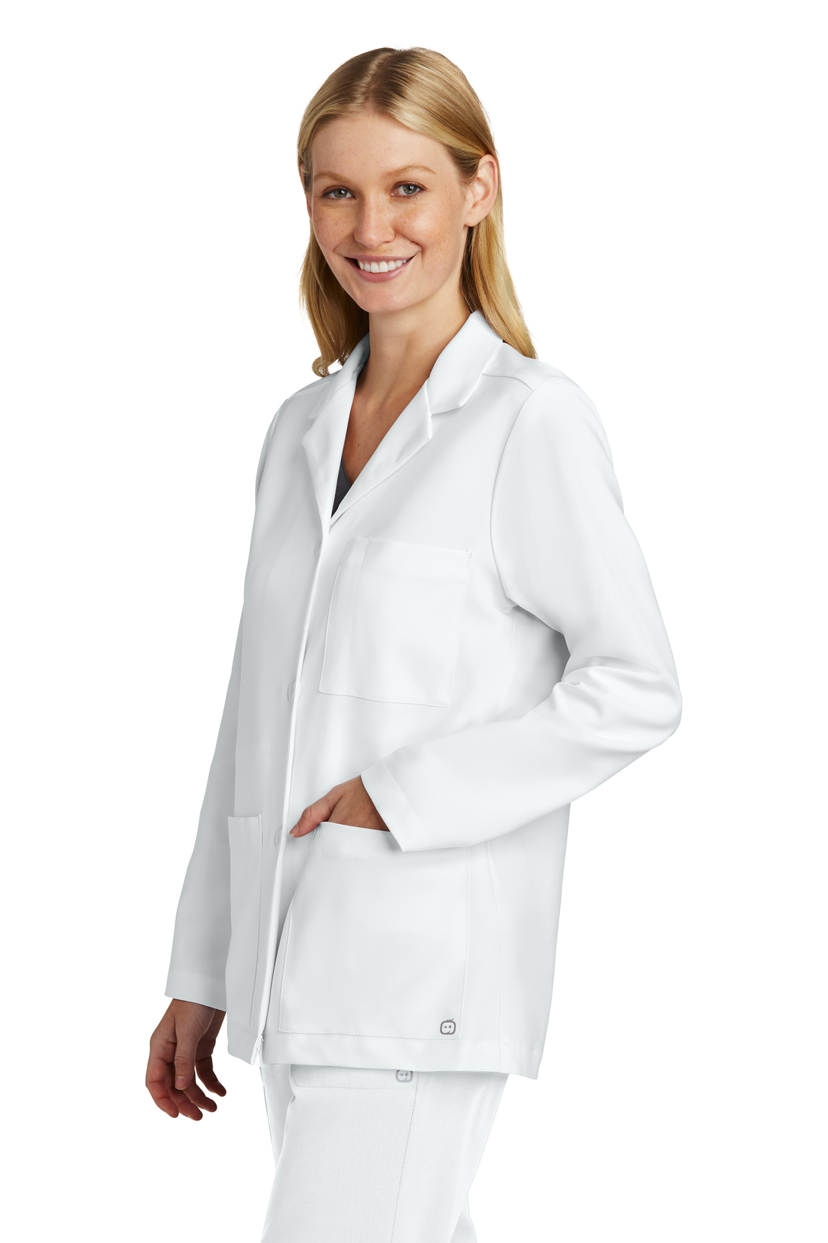 WonderWink Womens Long Sleeve Consultation Lab Coat WW4072
