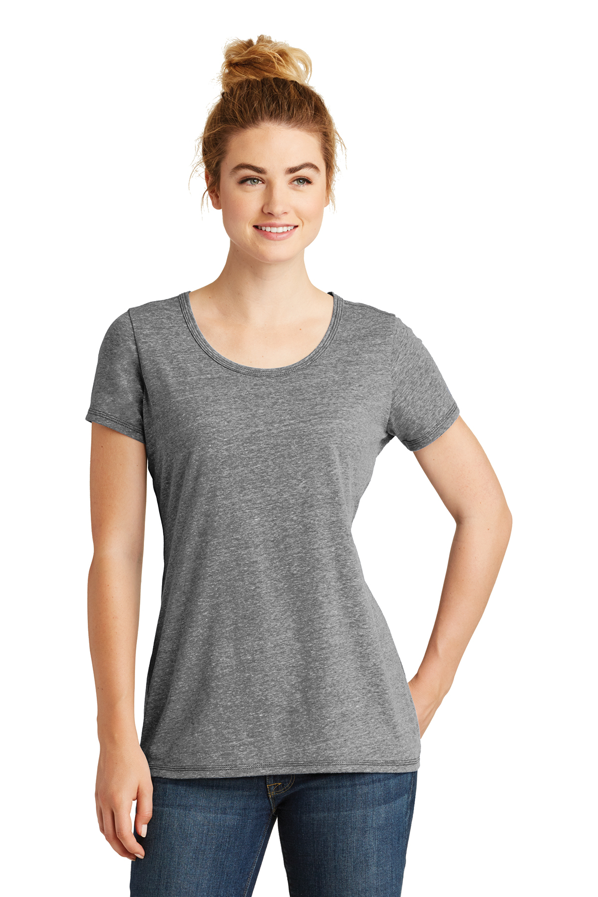 New Era ® Ladies Tri-Blend Performance Scoop Tee | Product | SanMar