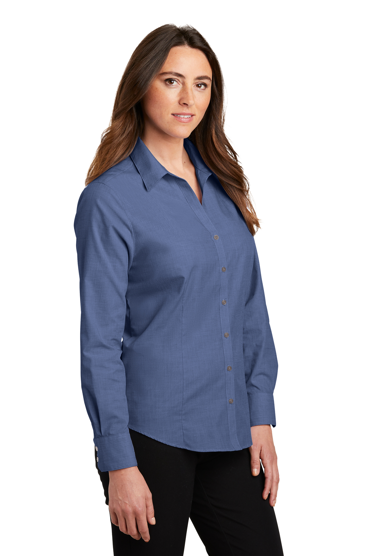 Port Authority Ladies Crosshatch Easy Care Shirt | Product | Port Authority