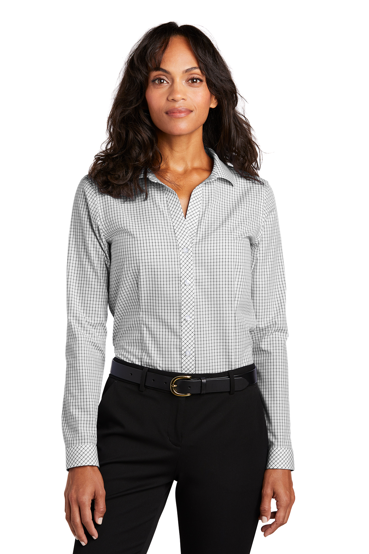Red House Ladies Open Ground Check Non Iron Shirt Product SanMar