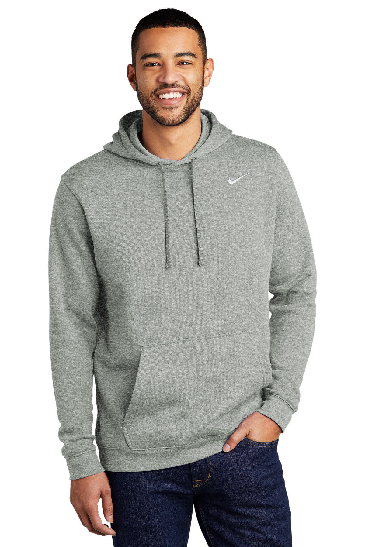 Team USA Nike Club Fleece Pullover Hoodie - Gray