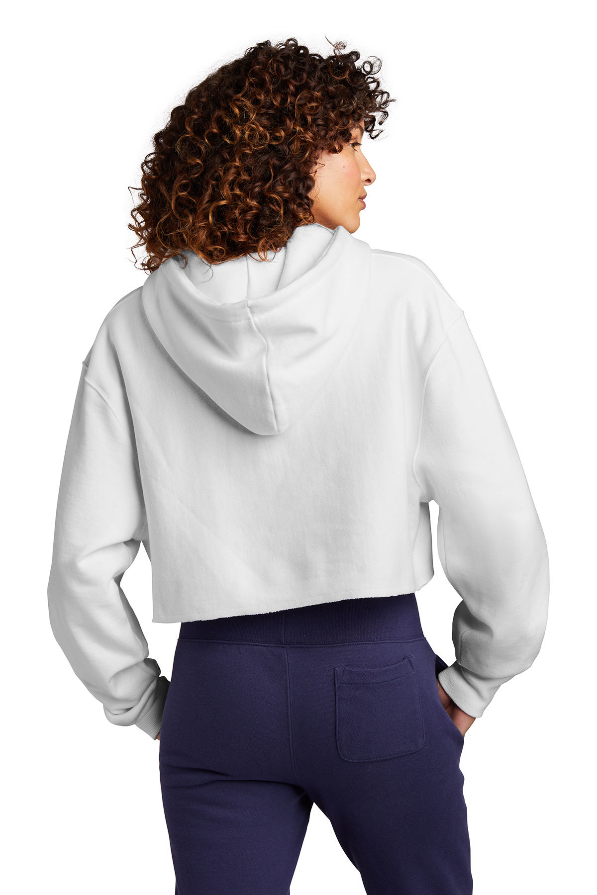 Champion Women's Reverse Weave Cropped Cut-Off Hooded Sweatshirt | Product  | SanMar