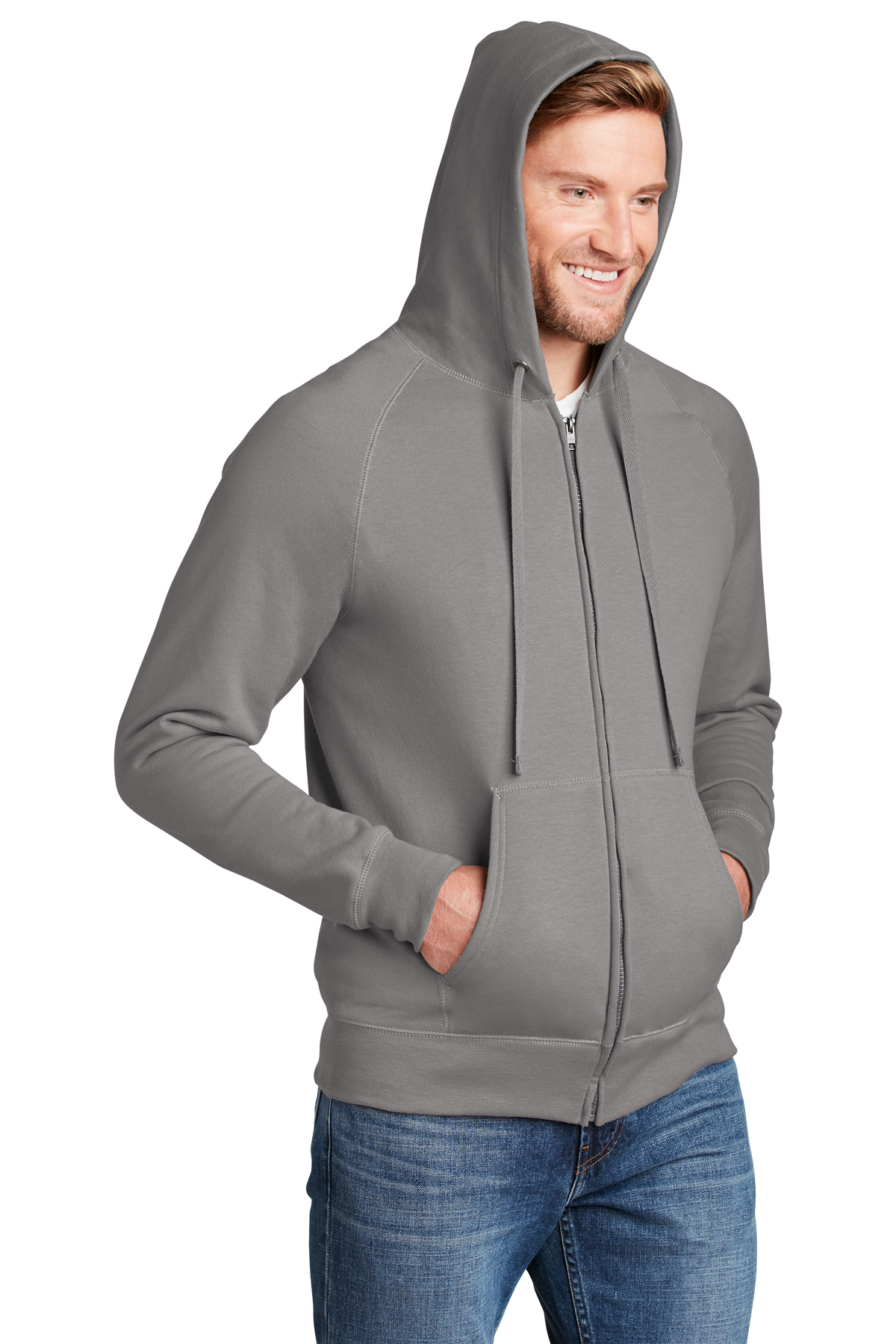 Hanes Nano Full-Zip Hooded Sweatshirt | Product | SanMar