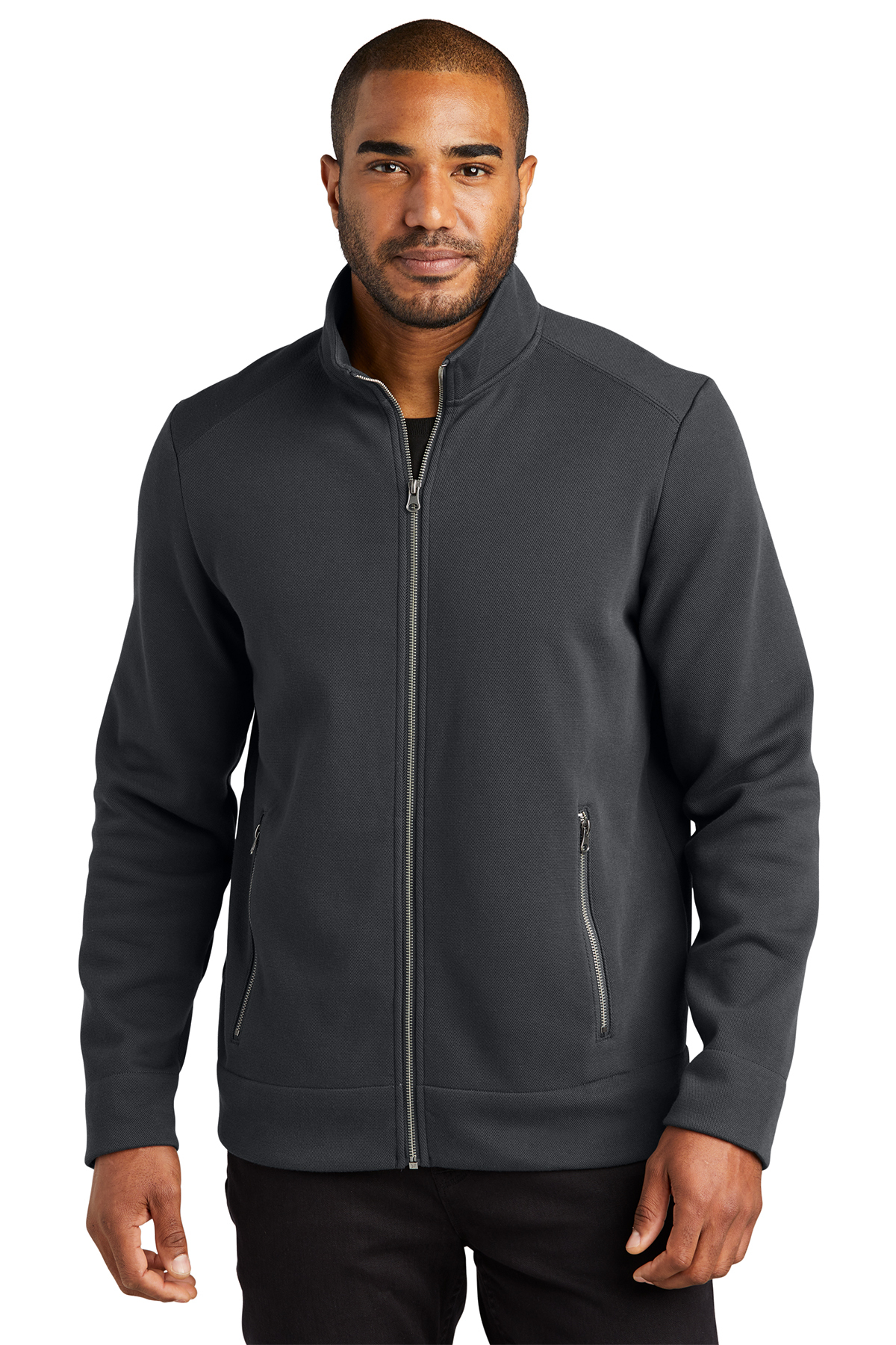Charcoal grey sales fleece jacket