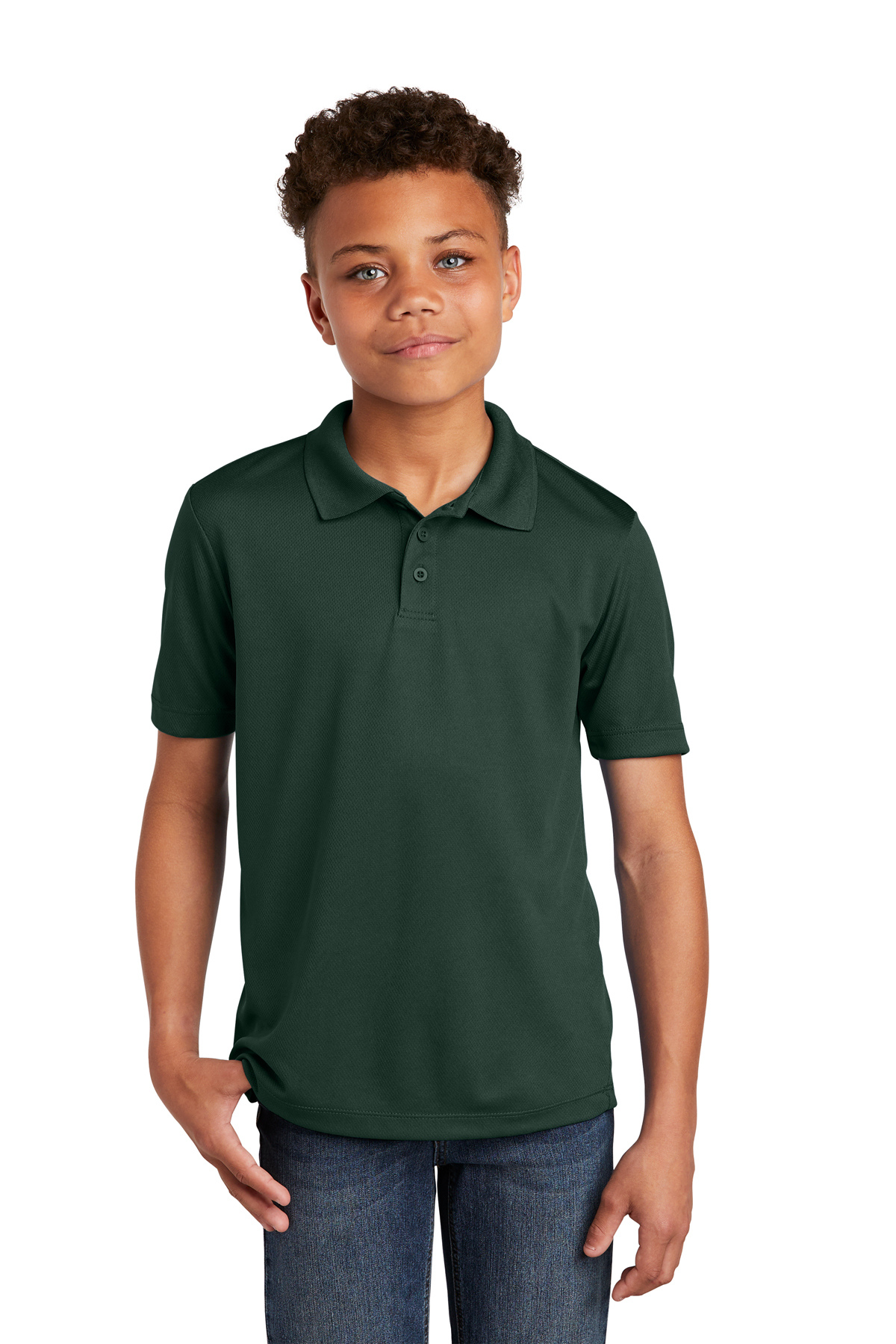 Sport-Tek Youth PosiCharge RacerMesh Polo | Product | SanMar