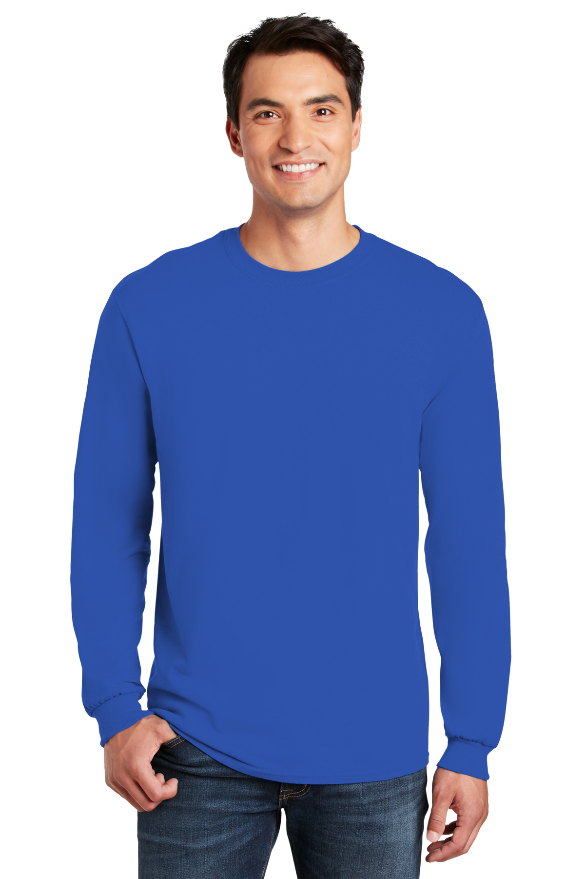 Gildan - Heavy Cotton 100% Cotton Long Sleeve T-Shirt | Product ...