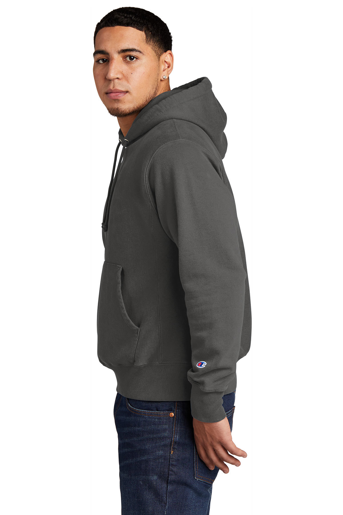 Champion Reverse Weave Garment-Dyed Hooded Sweatshirt | Product | SanMar