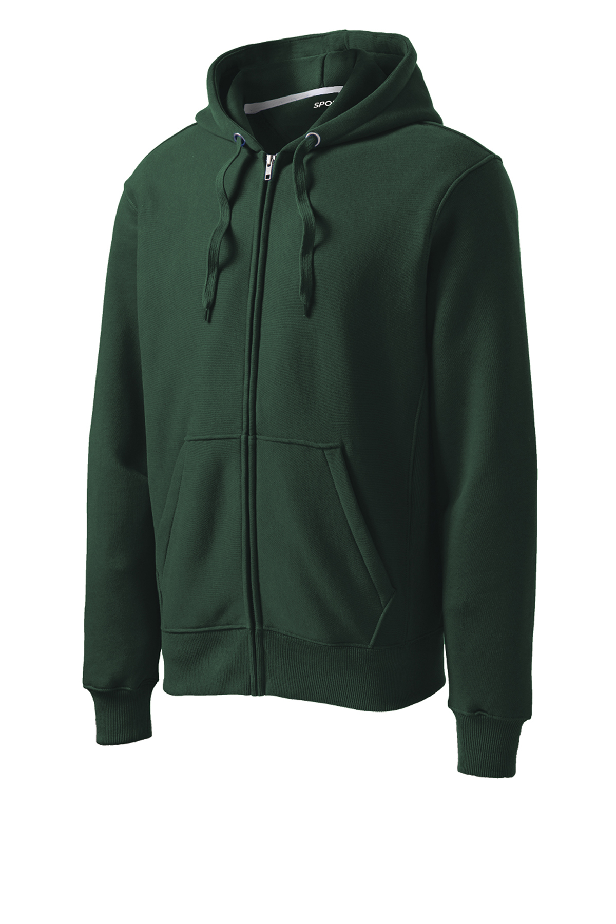 Green full zip hoodie hot sale