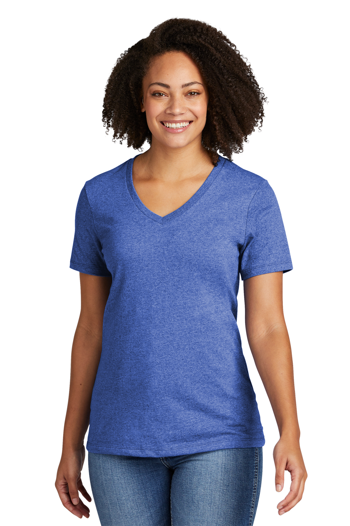 Allmade Women’s Recycled Blend V-Neck Tee | Product | SanMar
