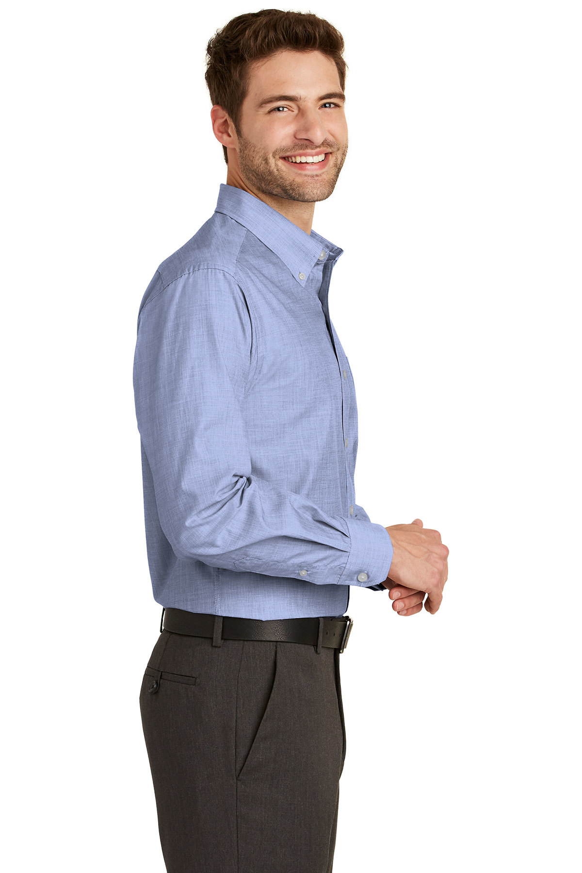 Port Authority Tall Crosshatch Easy Care Shirt | Product | Port Authority