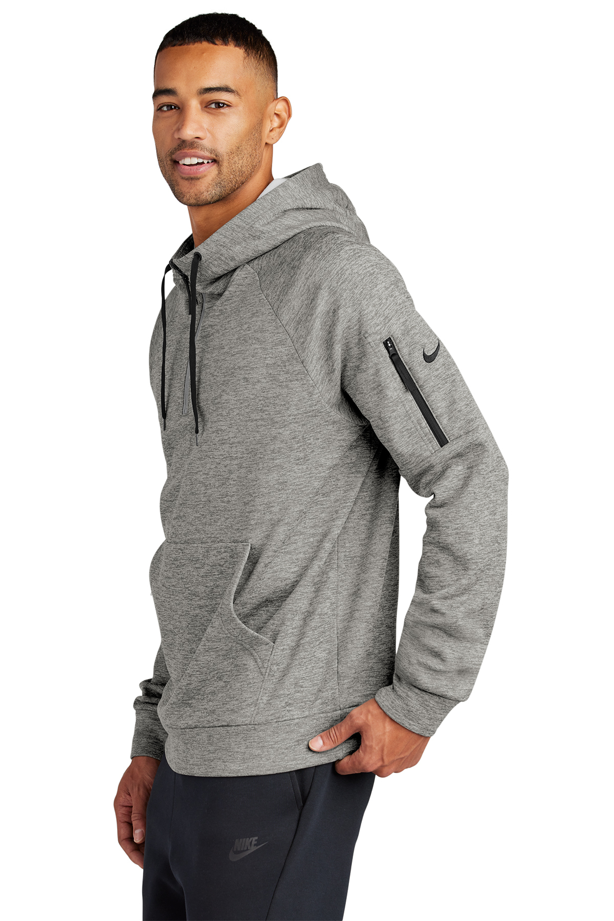 Nike Therma-FIT Pocket 1/4-Zip Fleece Hoodie | Product | SanMar