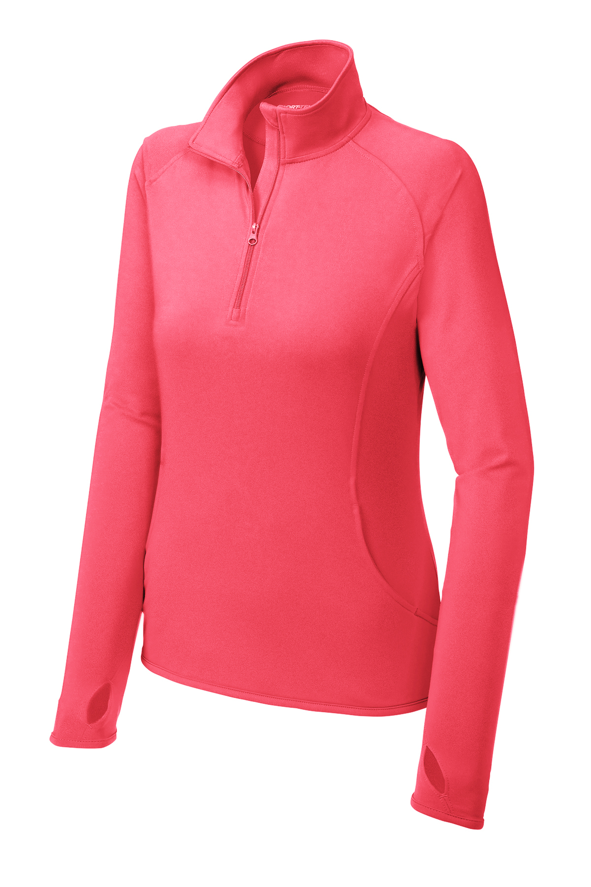 Sport-Tek Ladies Sport-Wick Stretch 1/4-Zip Pullover | Product 
