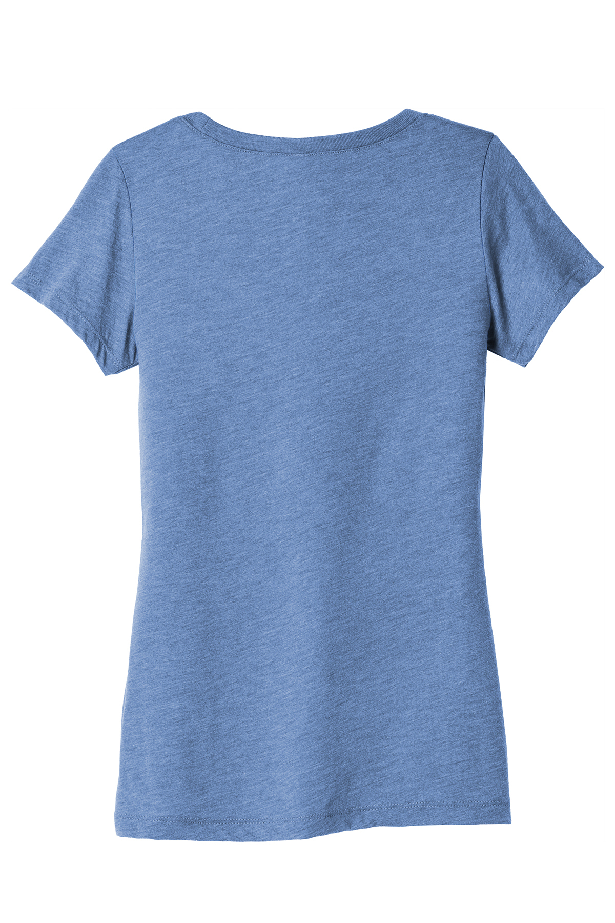 Blue Womens Premium V-Neck Tri Blend T Shirt 
