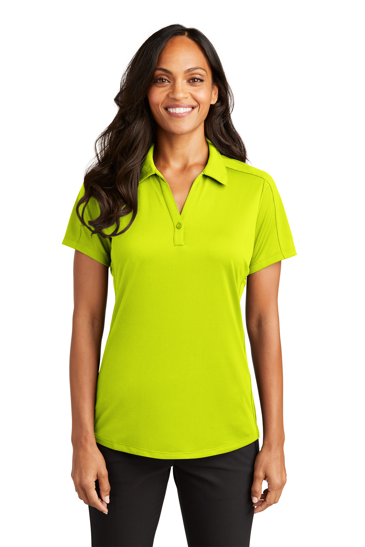 Port authority ladies shop diamond jacquard polo