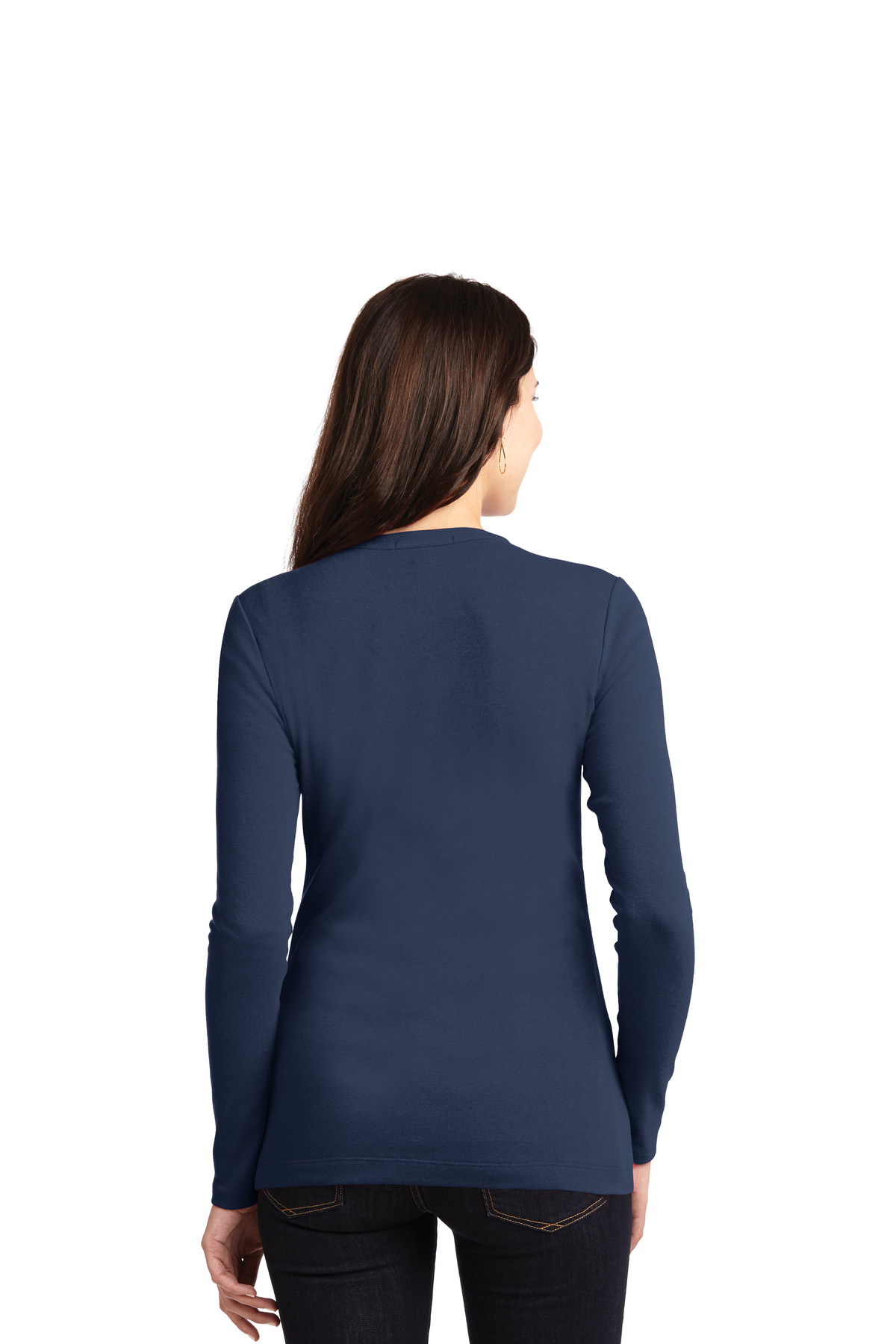 port authority ladies concept stretch button front cardigan