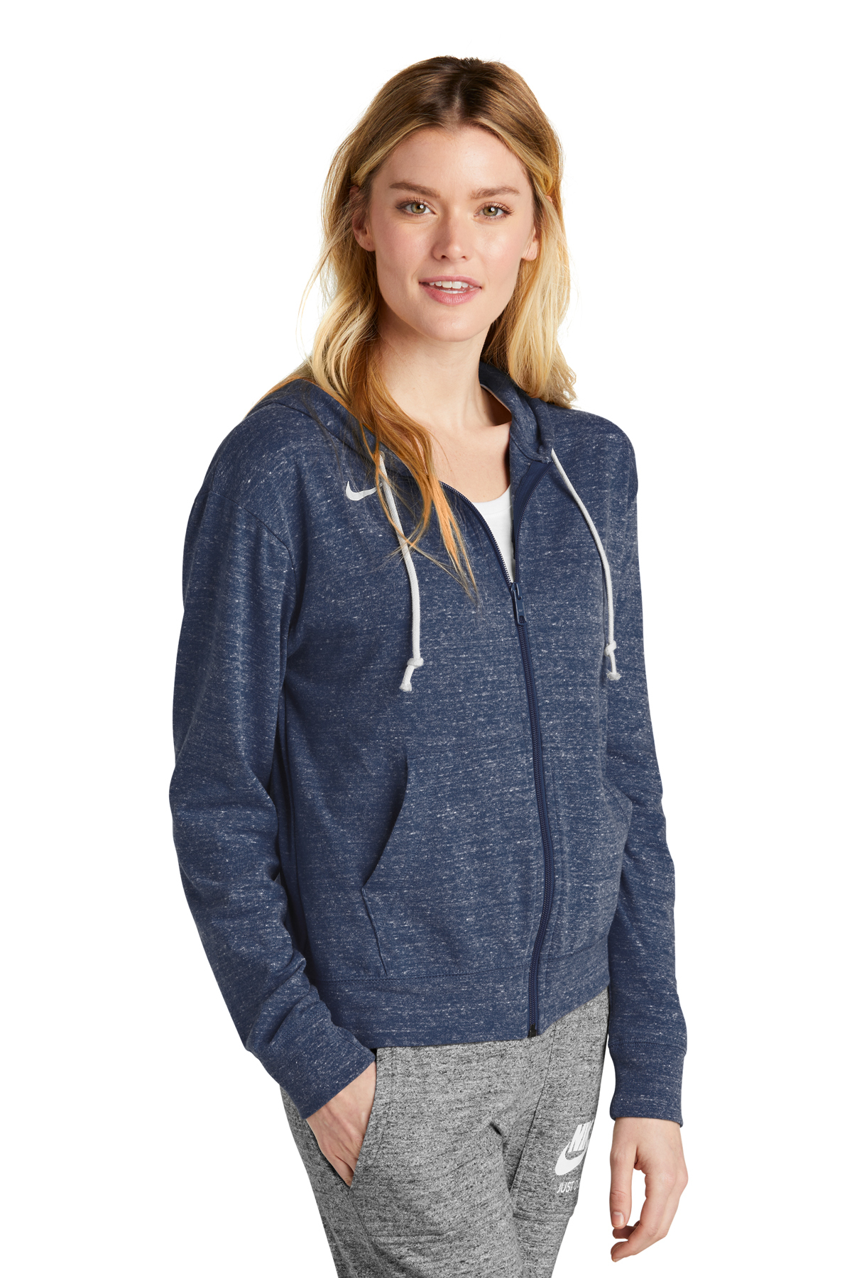 Nike Women's W Nk Gym Hoodie  Navy  Size Small